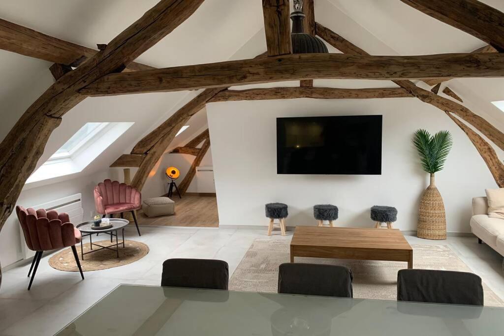 Appartement Spacieux En Plein Coeur De Rouen Exteriör bild